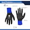Ge Coated Gloves, Foam Nitrile, Black, XL 1 PR GG222XLC - alternate 2
